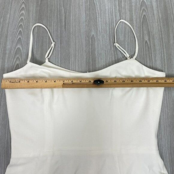 Dress the Population Rory Party Ready Bodycon Fringe Midi Dress Off White XL - Picture 13 of 14